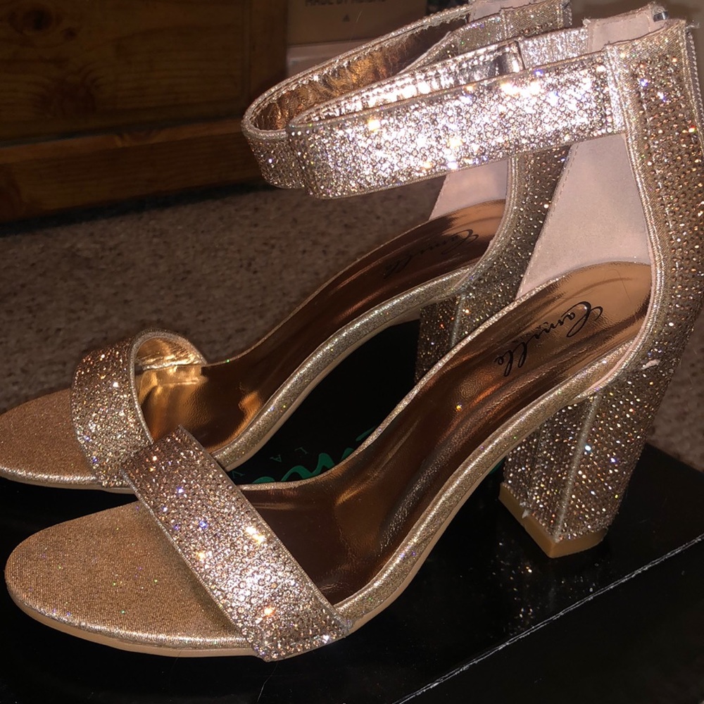 Rose gold heels
